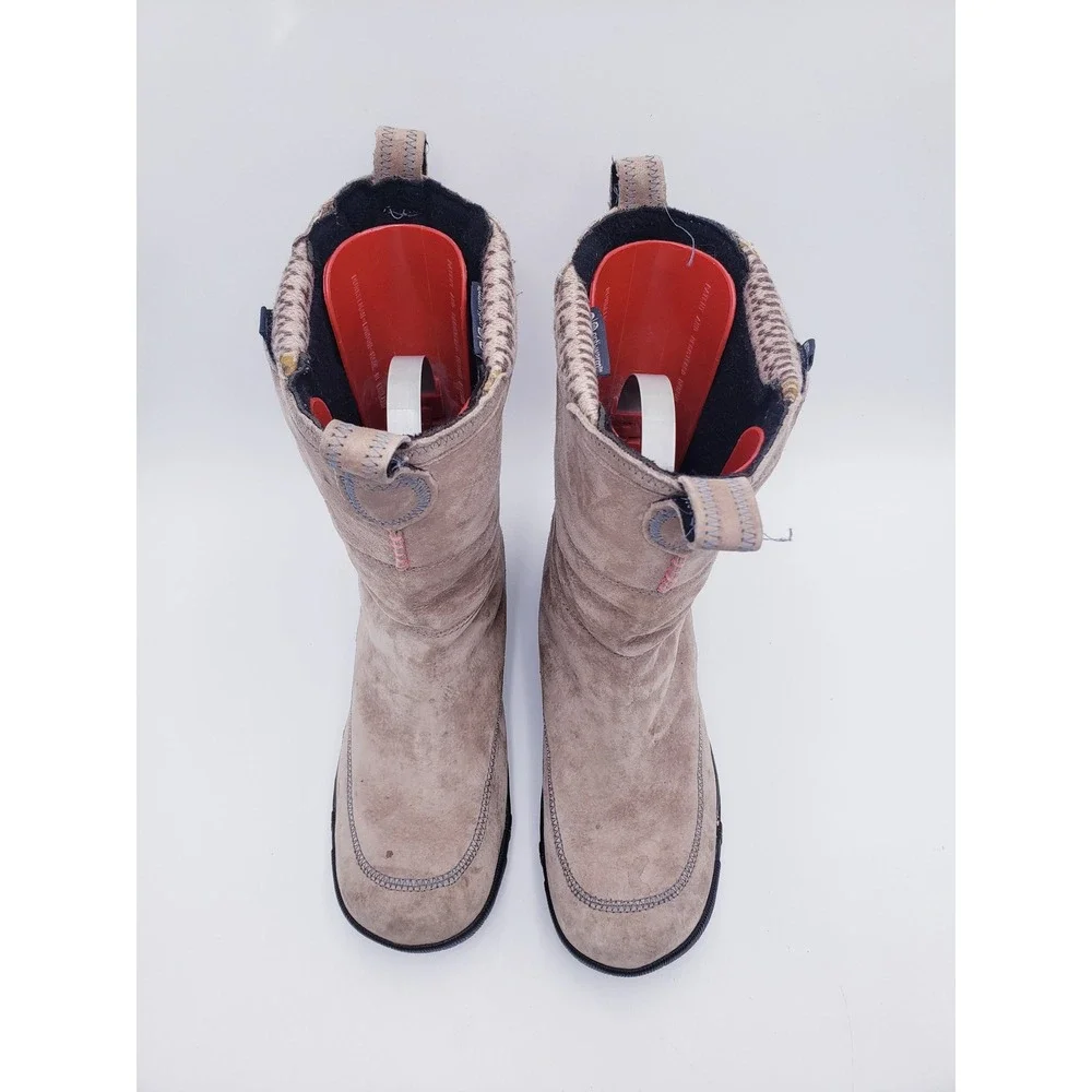 Merrell Tempest High Brindle Boots Taupe Suede Waterproof Mid Calf Winter 10 - Picture 6 of 11